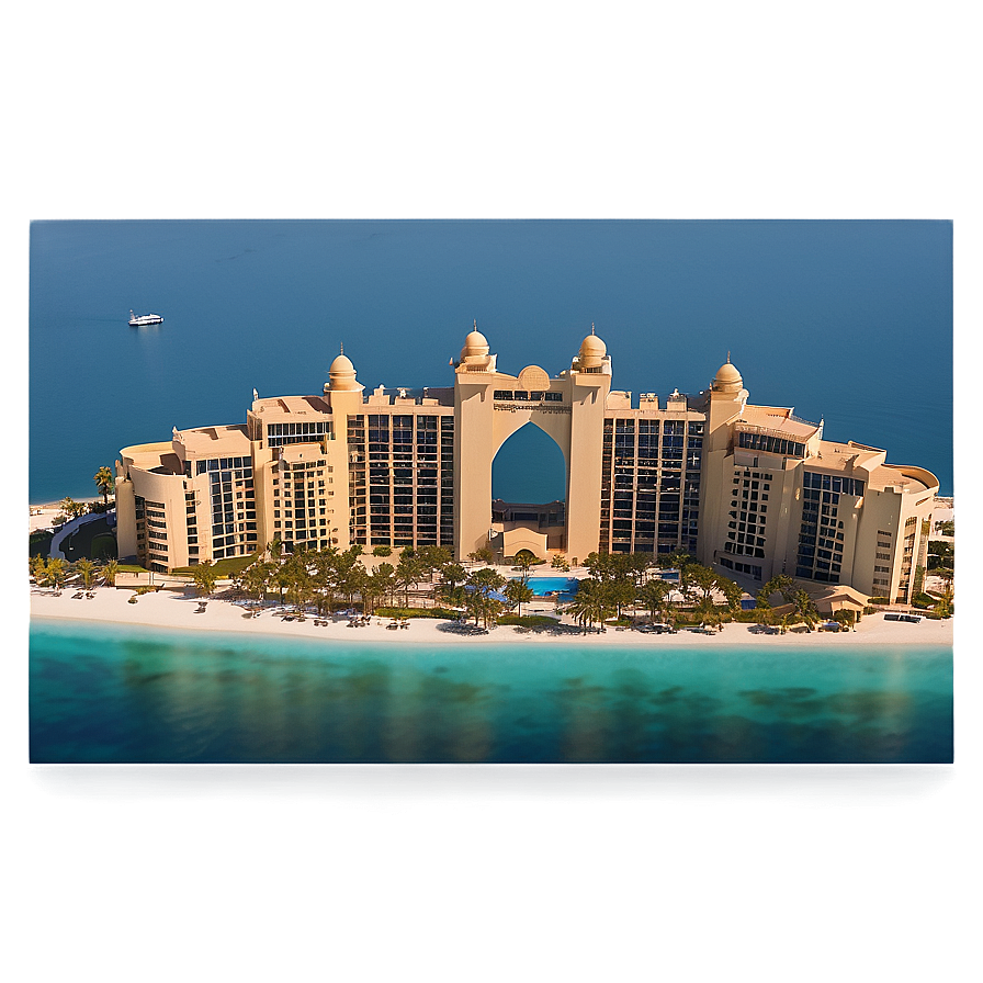 Palm Jumeirah Island PNG 06242024 PNG with transparent background