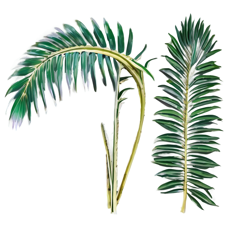 Palm Leaves Arrangement Png Bln