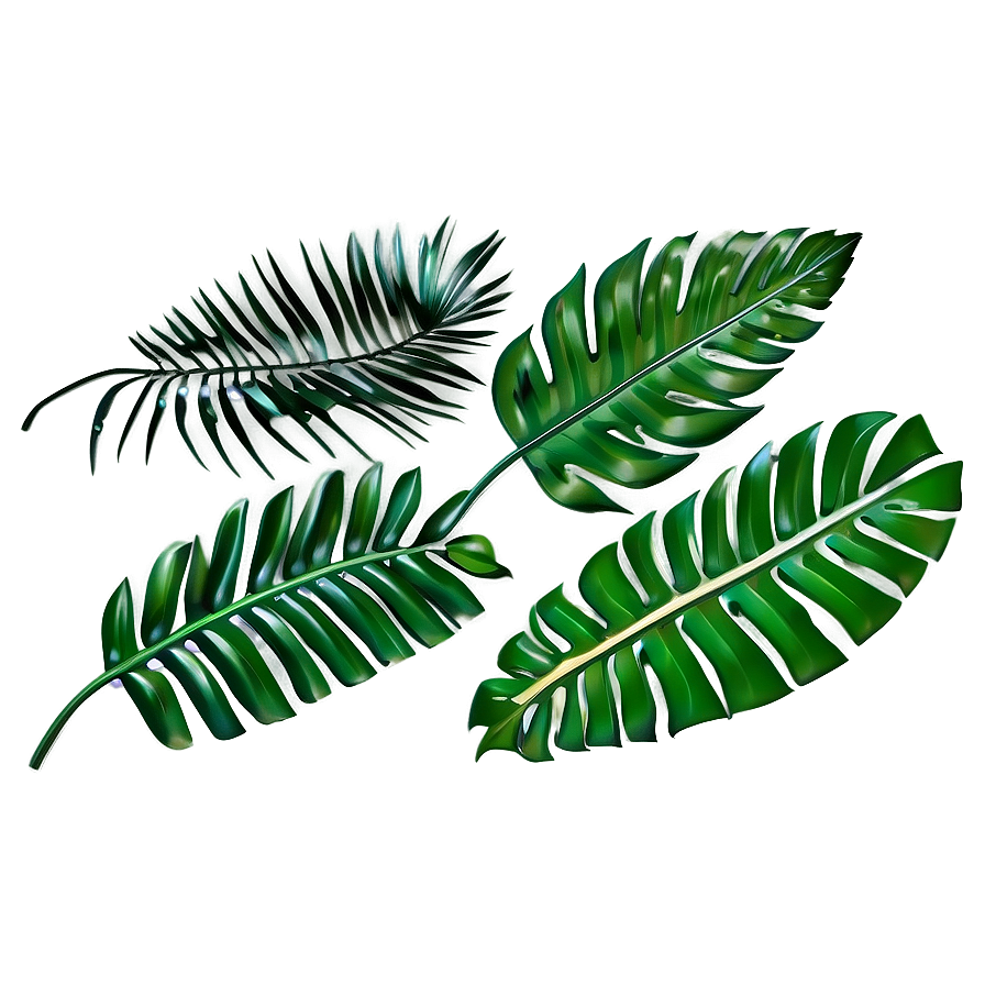 Palm Leaves Collection Png Rcb6