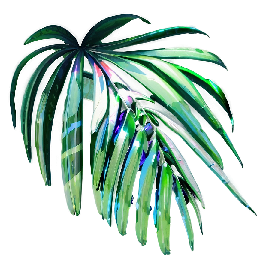 Palm Leaves Composition Png 97