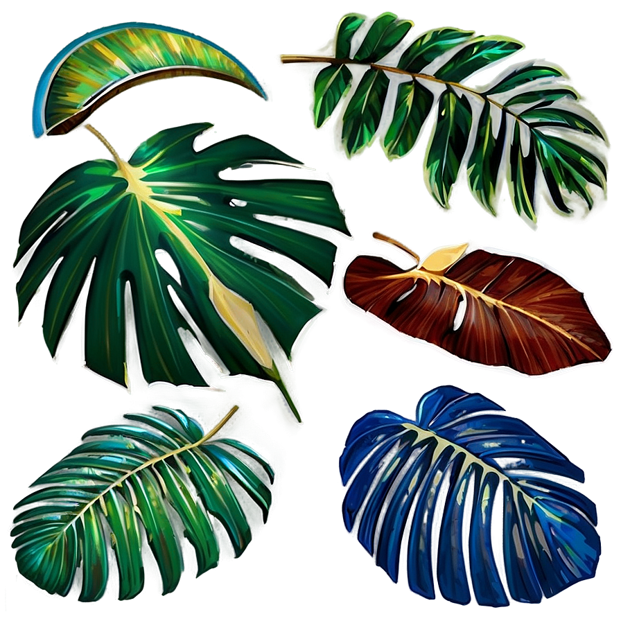 Palm Leaves Set Png 84