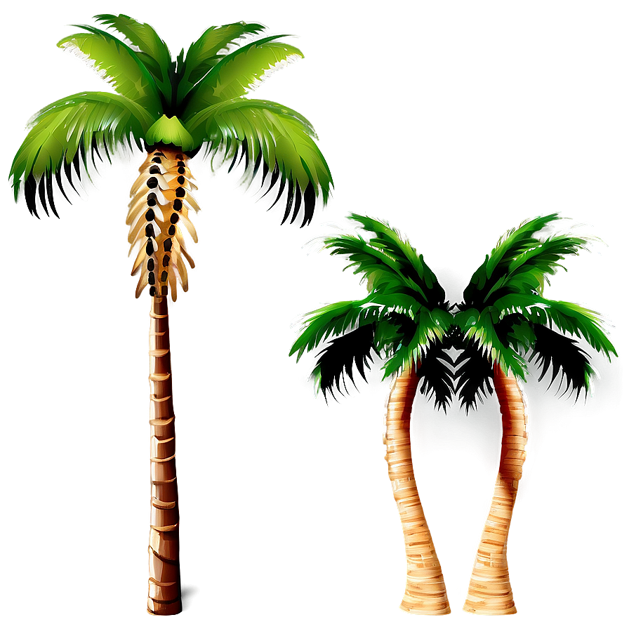 palm tree c PNG with transparent background