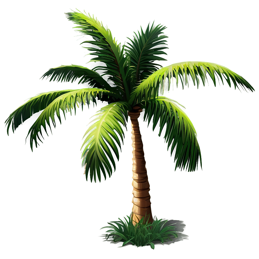 palm tree d PNG with transparent background