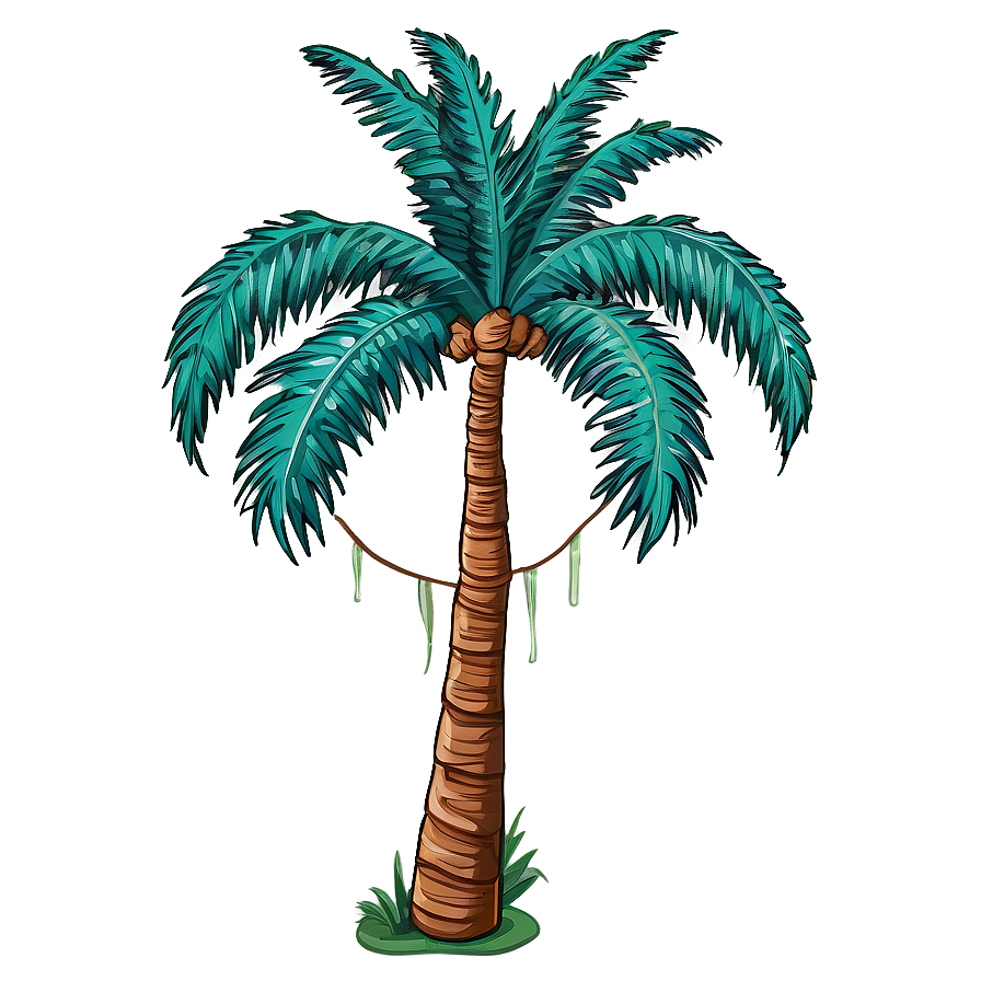 Palm Tree Oasis Png Tje95