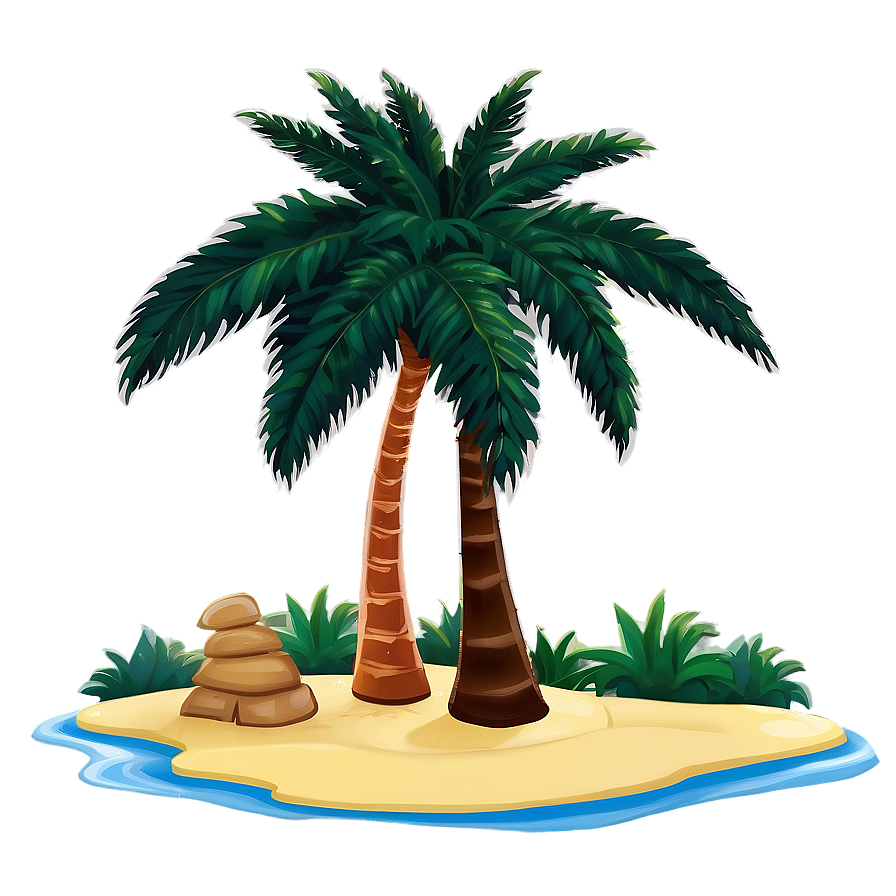 Palm Tree Scene Png 62