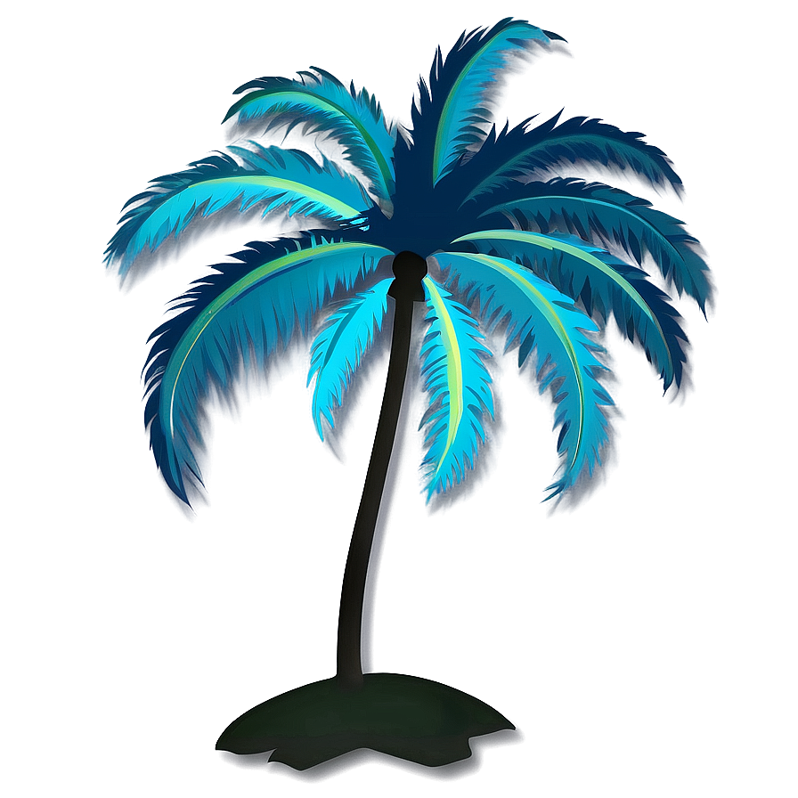 Palm Tree Silhouette PNG 04292024 PNG with transparent background