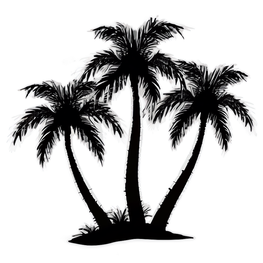 Palm Tree Silhouette PNG 79 PNG with transparent background