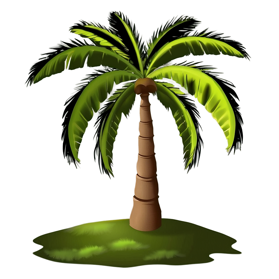 Palm Tree Silhouette PNG uaf PNG with transparent background