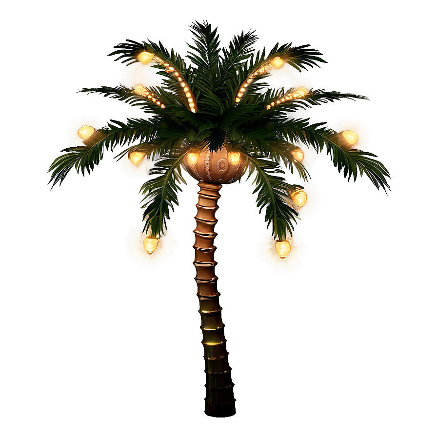 Palm Tree With Lights Png Ijj