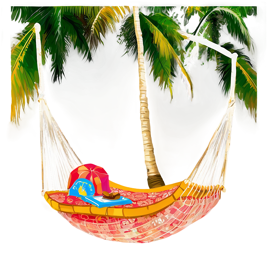 Palm Trees And Hammock Png 12