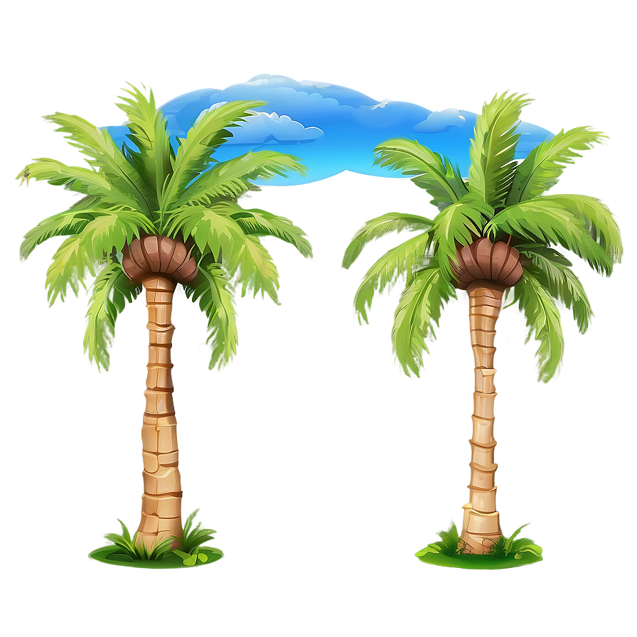 Palm Trees And Sky Png Xbw77