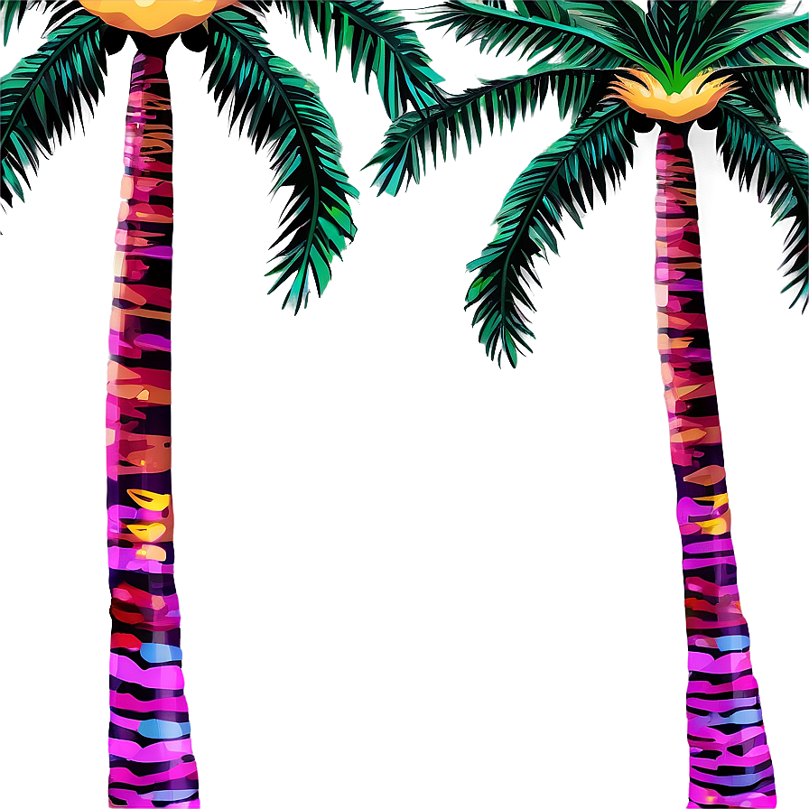 Palm Trees Border Design Png Ark40