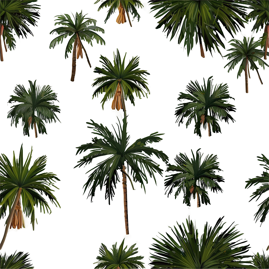 Palm Trees On Island Png Vki82