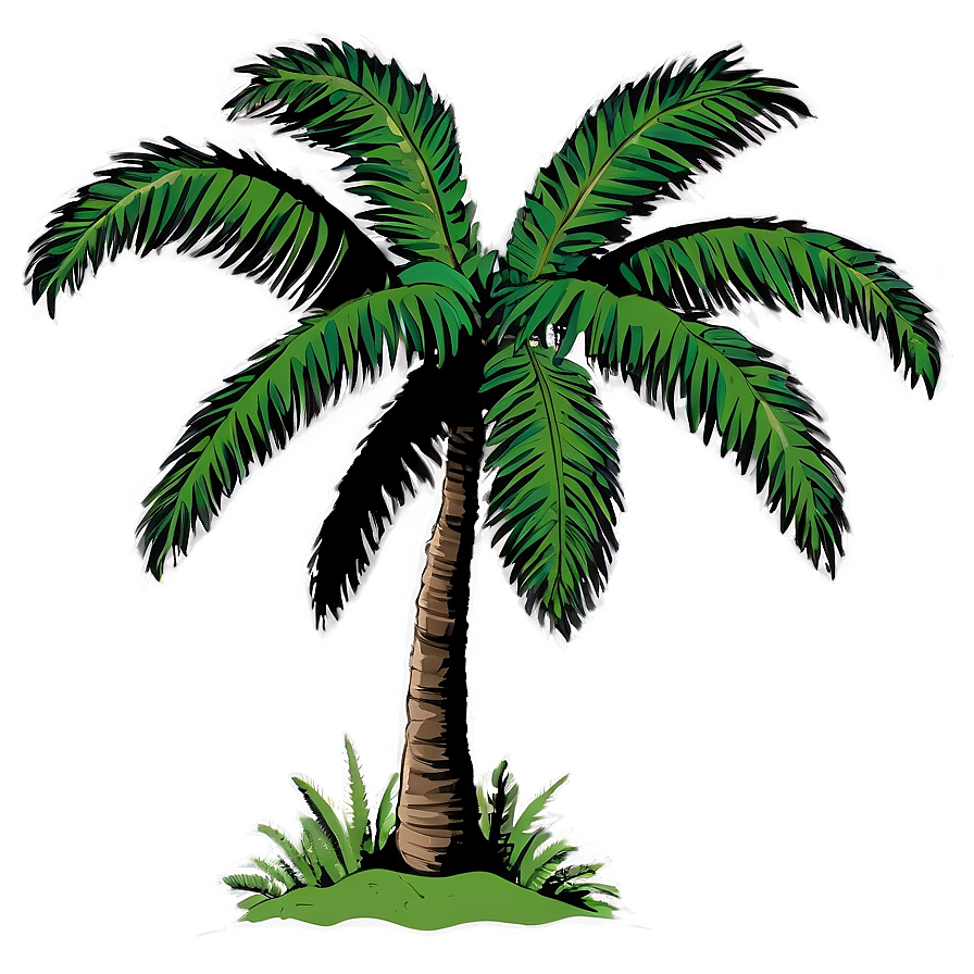 Palm Trees Silhouette PNG ewl91 PNG with transparent background