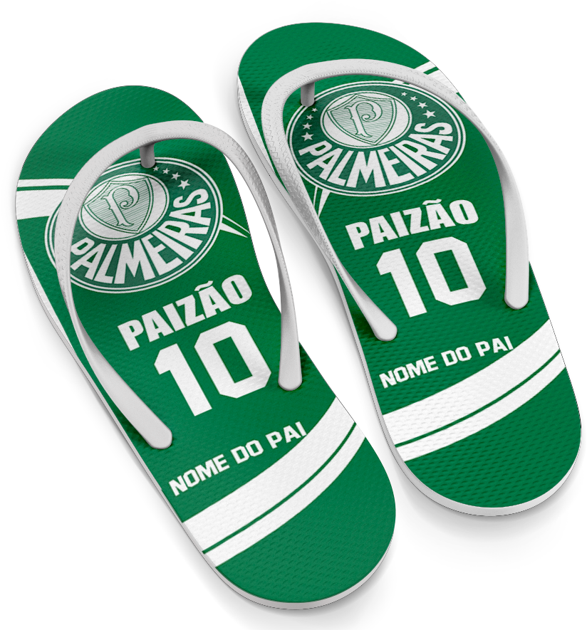 Palmeiras Customized Flip Flops