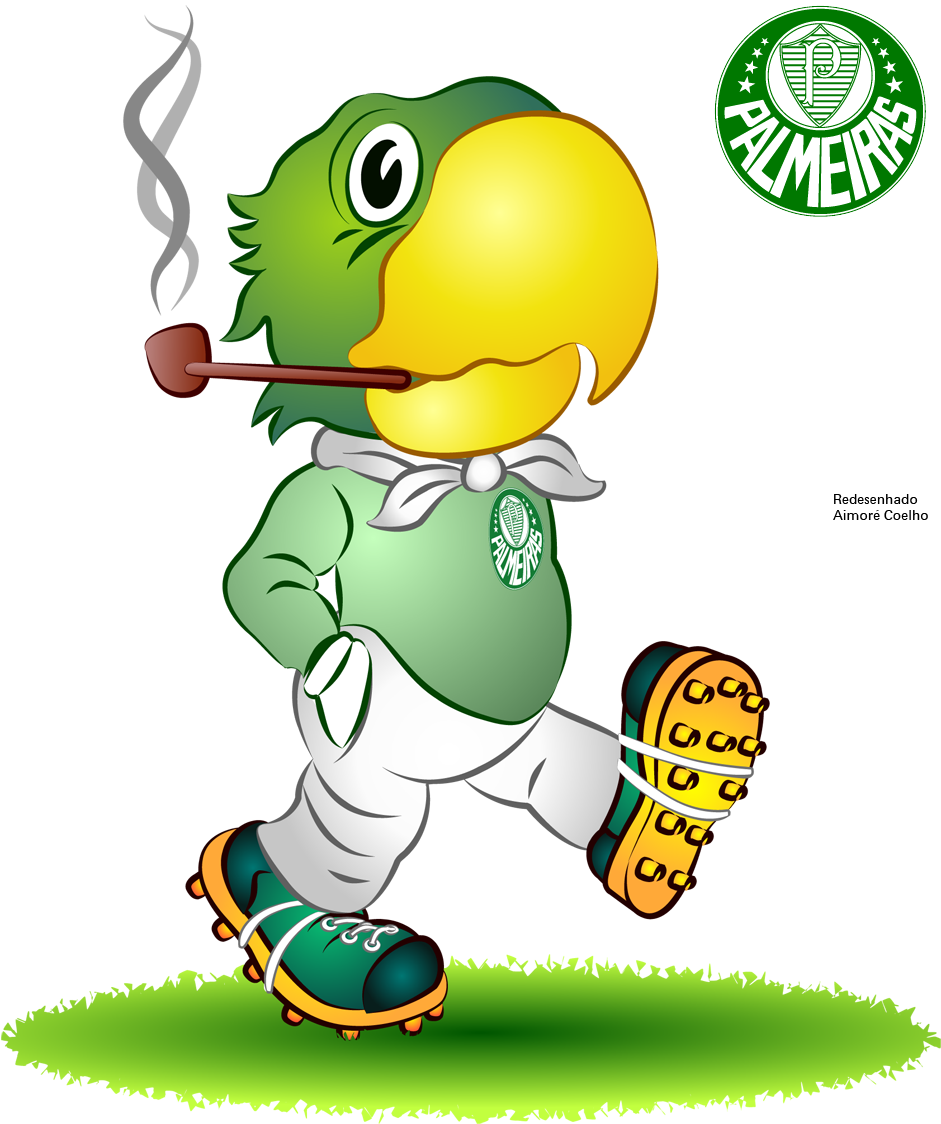 Palmeiras Mascot Cartoon Illustration