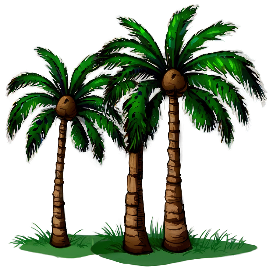 Palms In Windy Weather Png Bbt