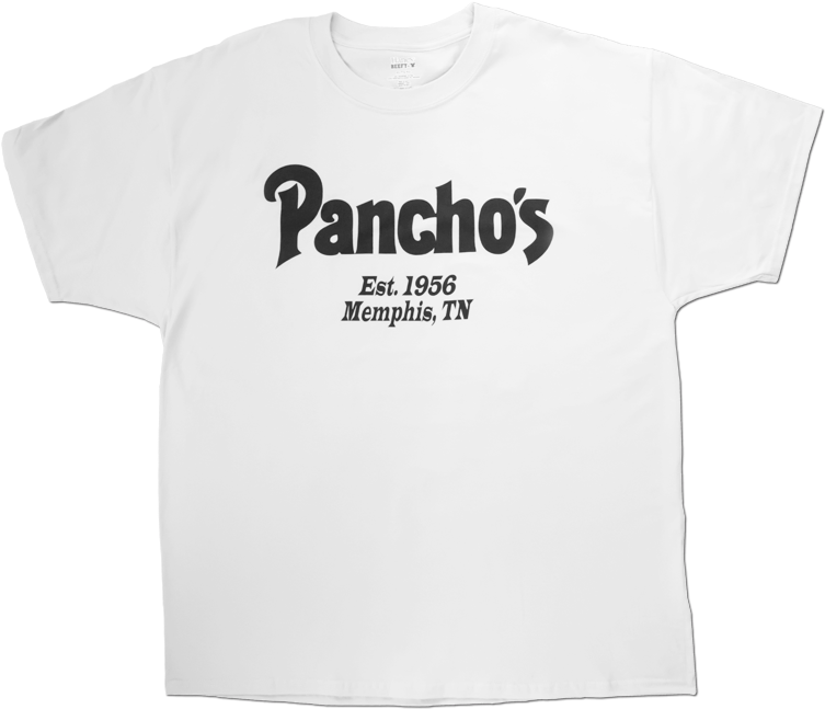 Panchos Established1956 Memphis T N T Shirt PNG with transparent background
