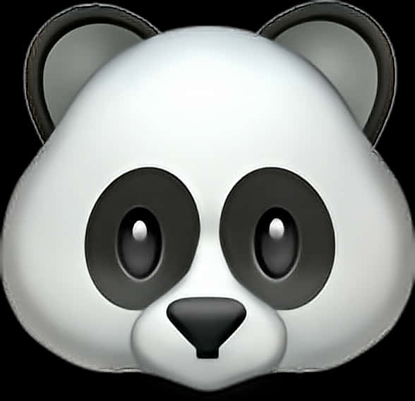 Panda Emoji Closeup