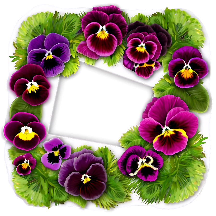 Pansy Border Png Wqj