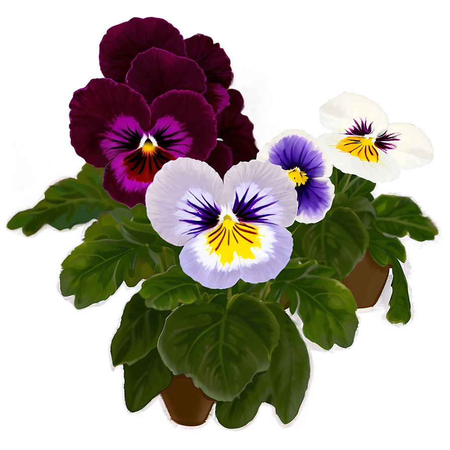 Pansy Field Png Vkq