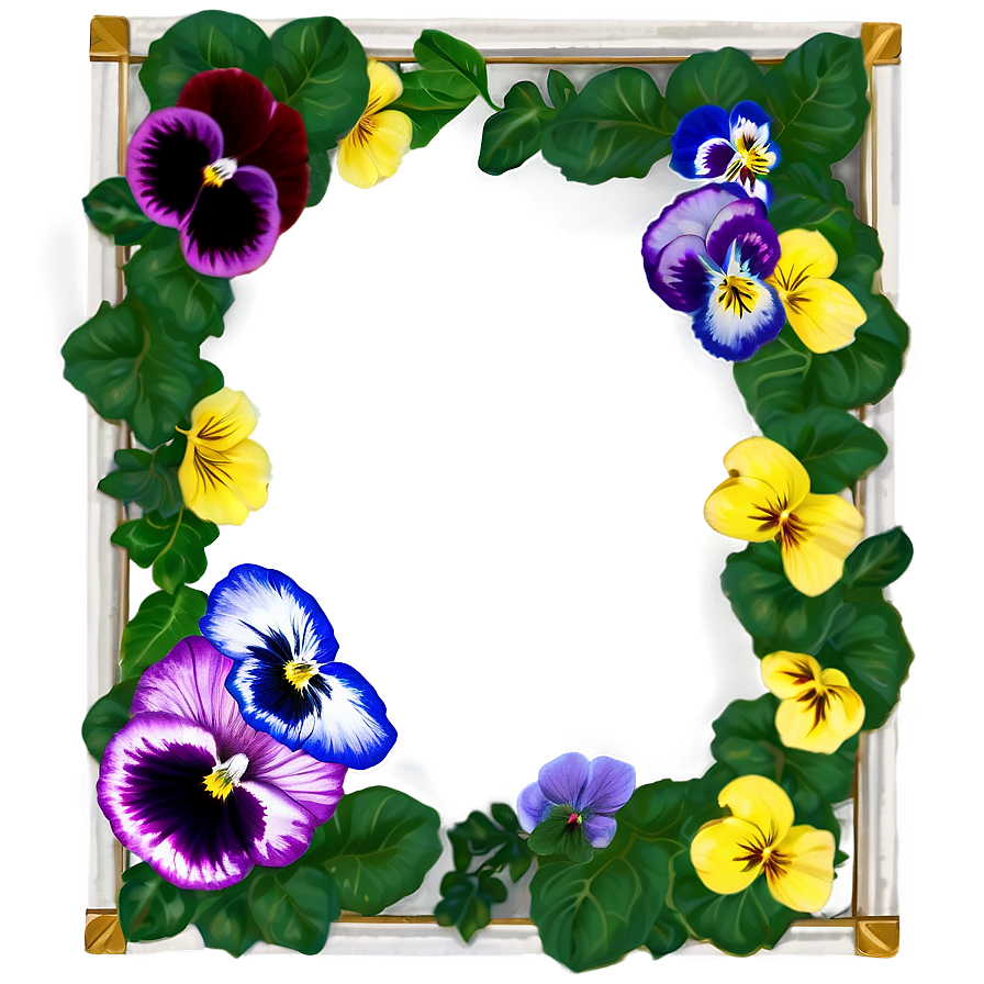 Pansy Frame Png 06232024