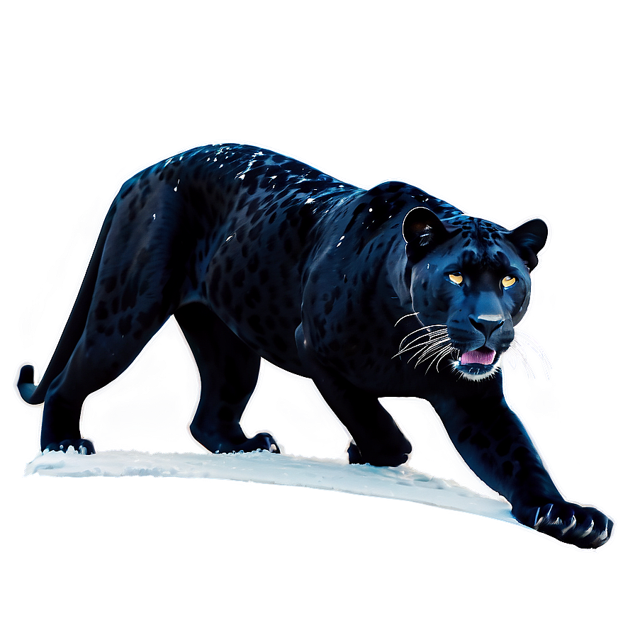 Panther In Snow Png 51