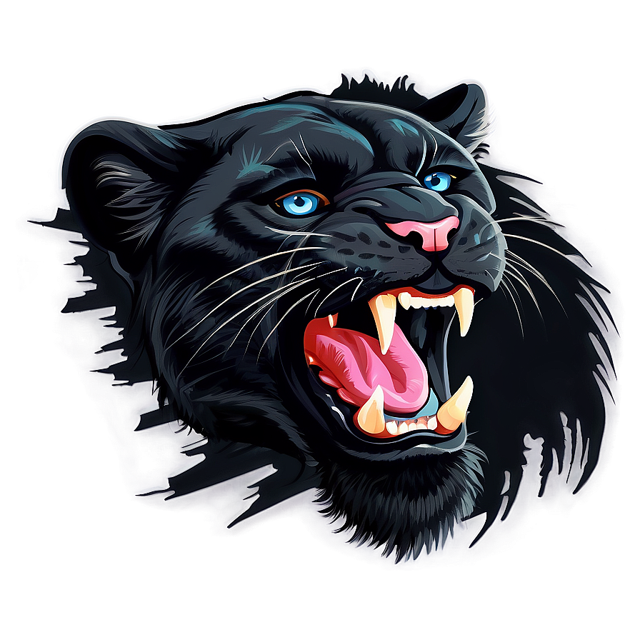 Panthers Roaring Illustration Png 06202024