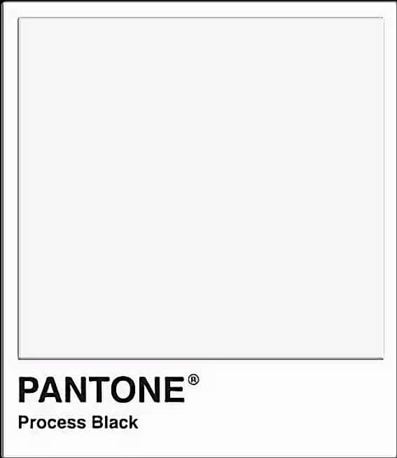 Pantone Process Black Color Swatch