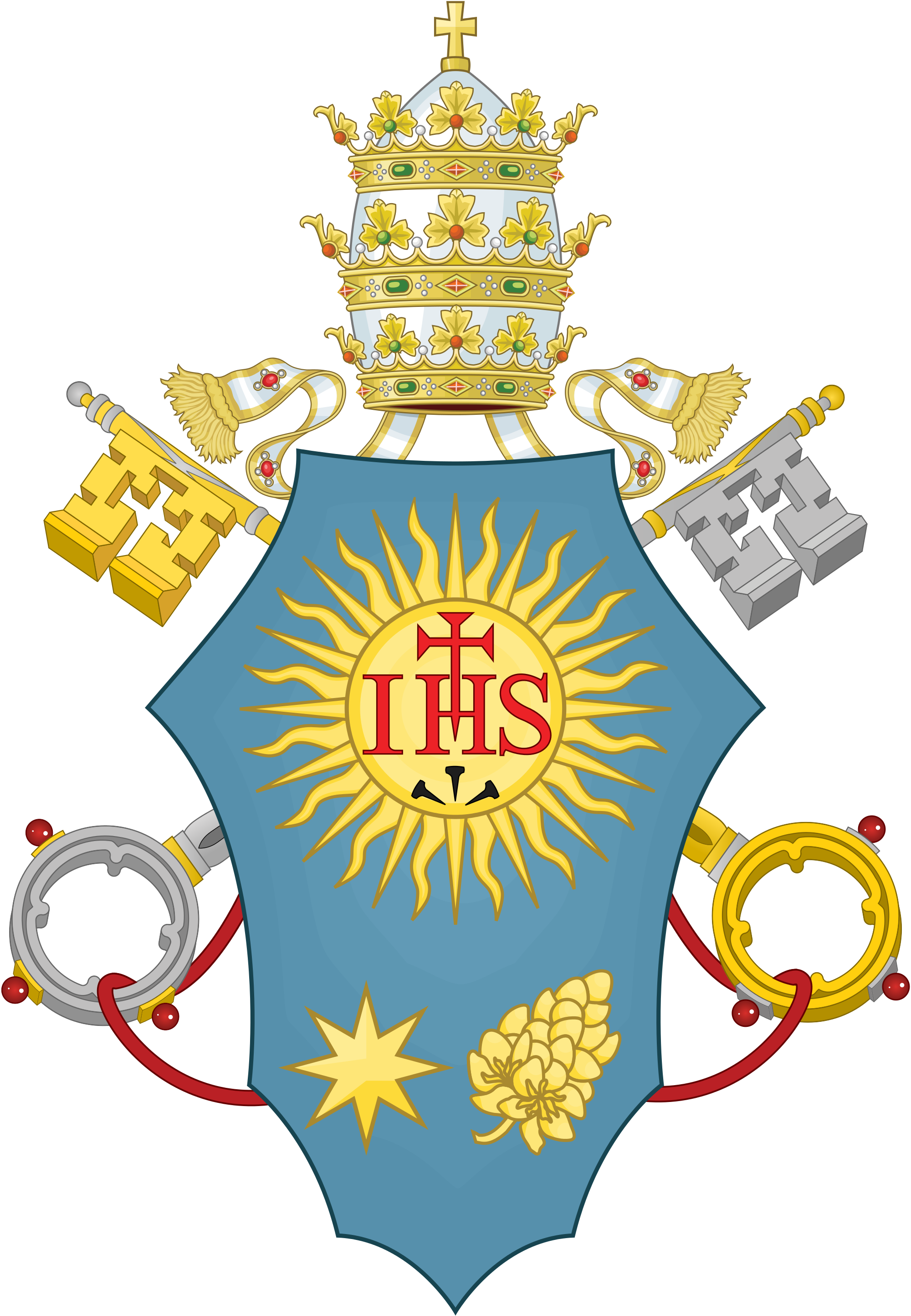 Papal Coatof Arms PNG with transparent background
