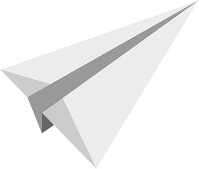 Paper Airplane Vector Illustration PNG image with a transparent background, free high-resolution download