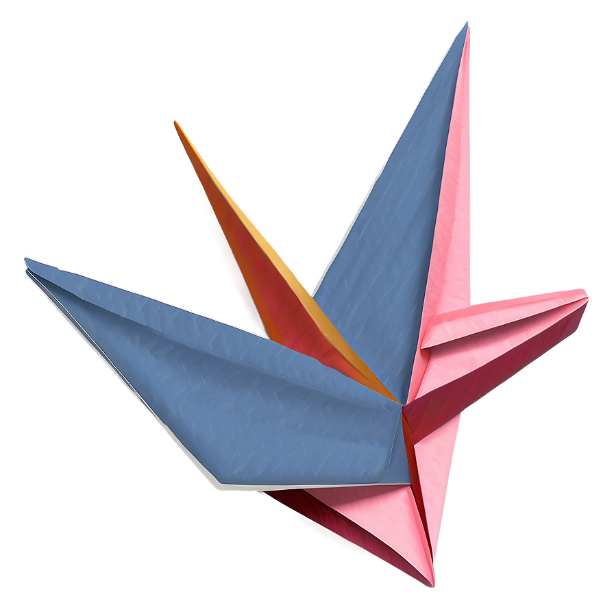 Paper Crane And Sakura Flowers Png Gcq7