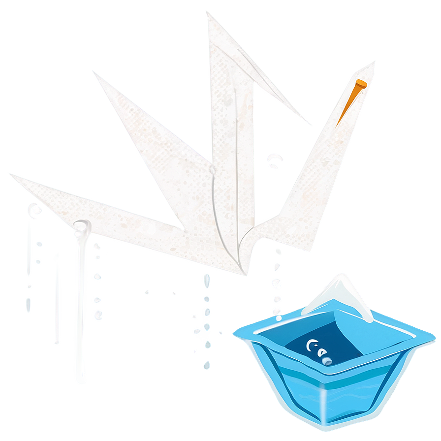 Paper Crane In Water Png Ekc42