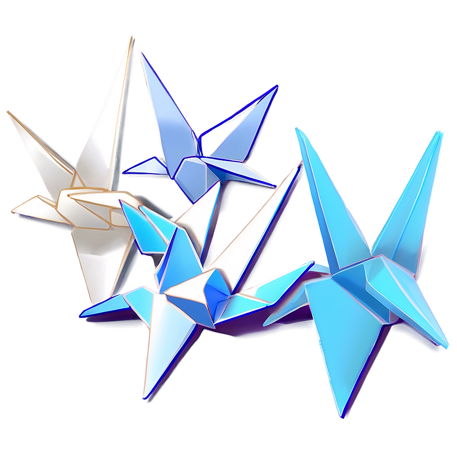 Paper Crane Origami Sequence Png 50