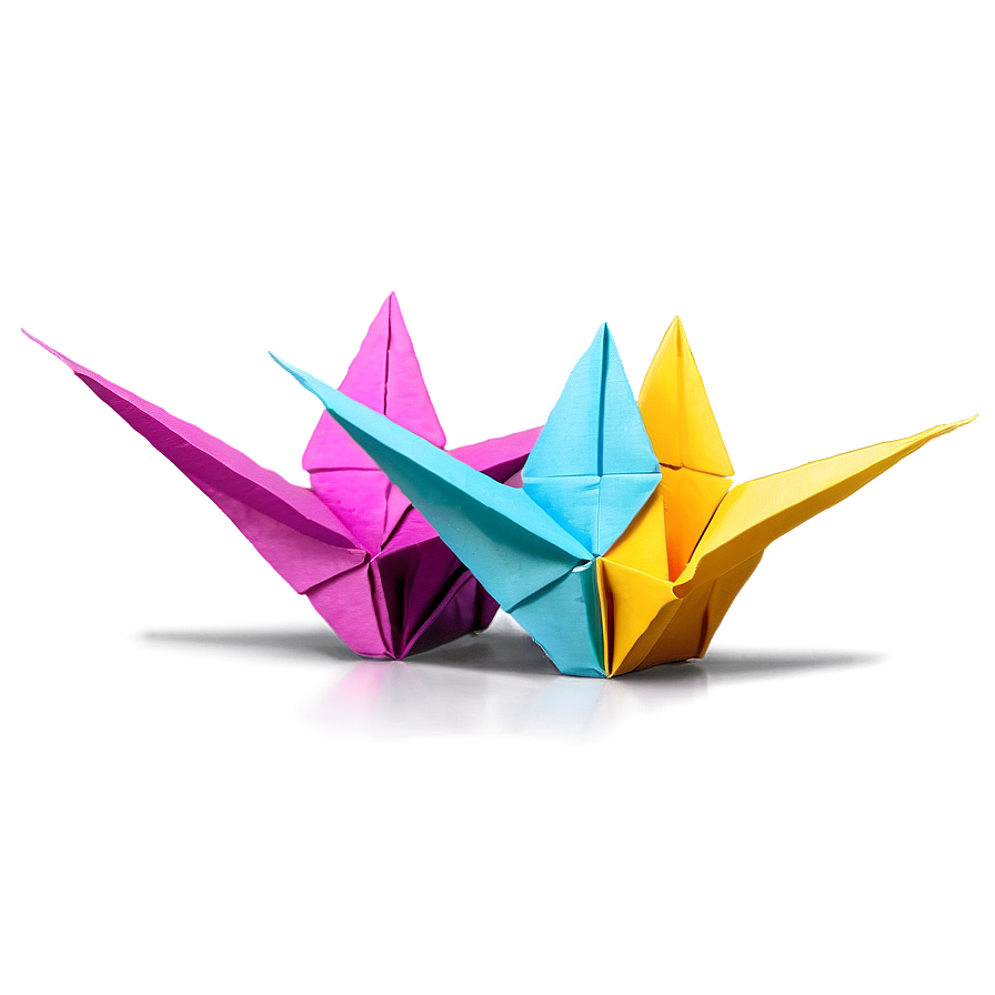 Paper Crane Origami Sequence Png Kpe