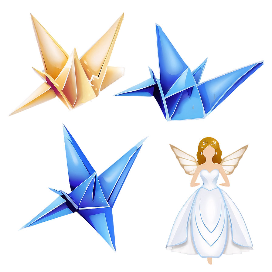 Paper Crane Wedding Theme Png Rvp10