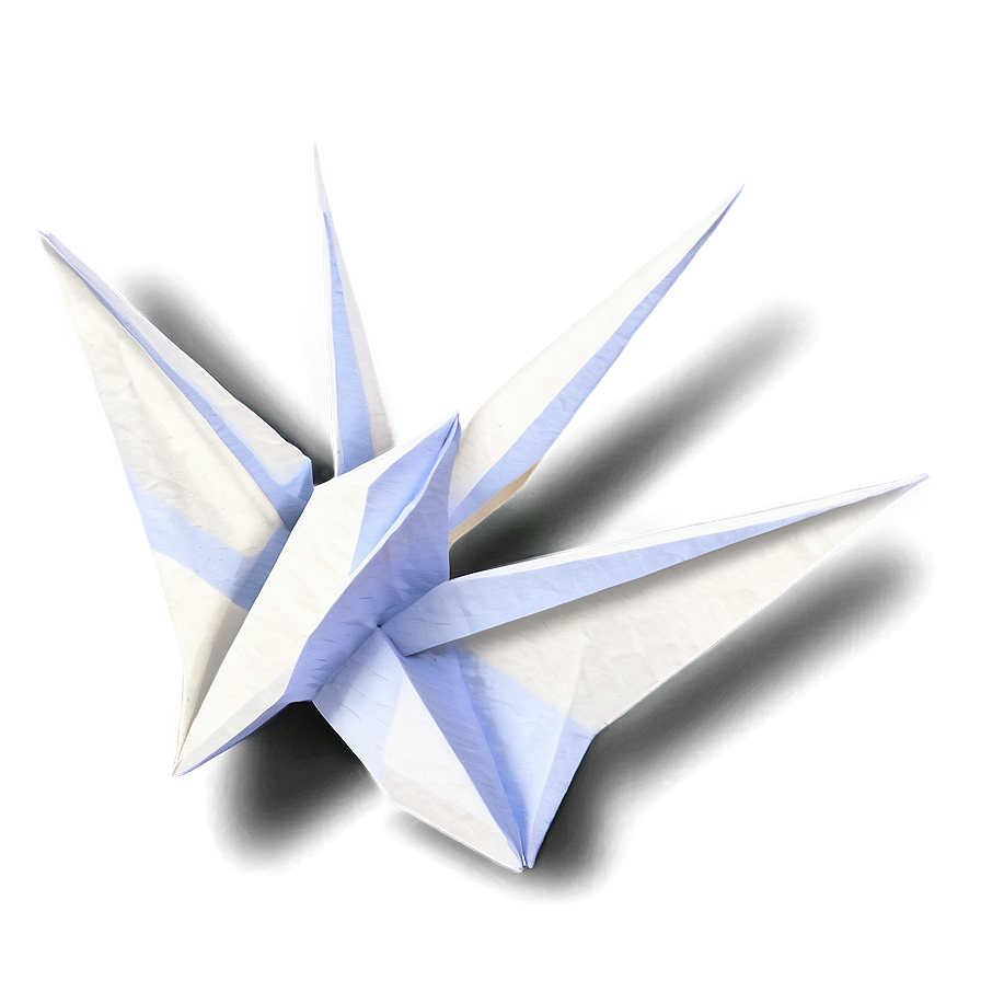 Paper Crane With Shadow Png Qqs