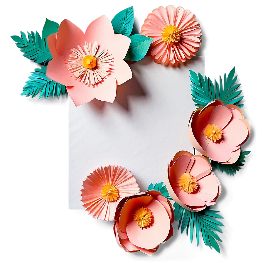 Paper Flower Backdrop Png 31