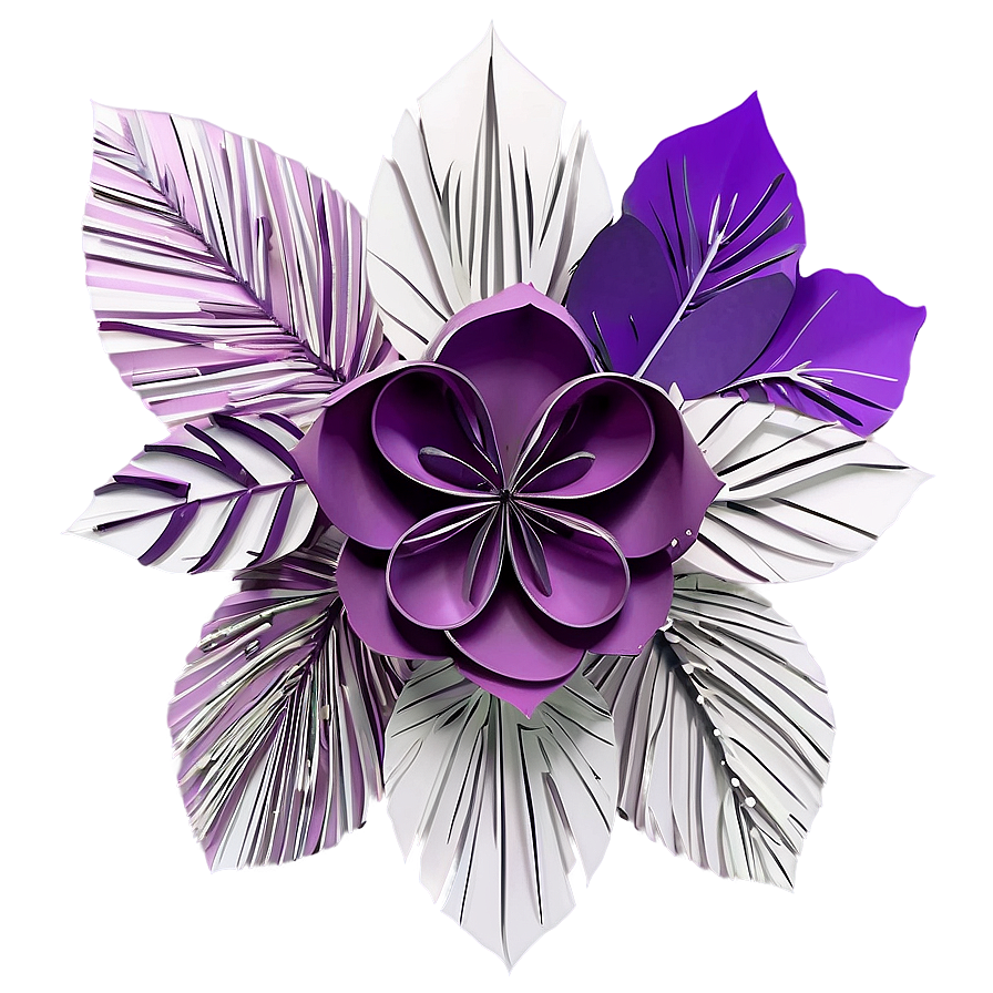 Paper Flower Backdrop Png Rpc72