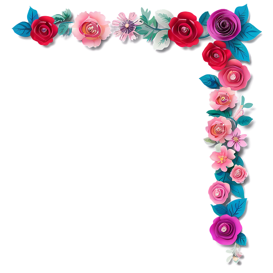 Paper Flower Curtain Png Dvo