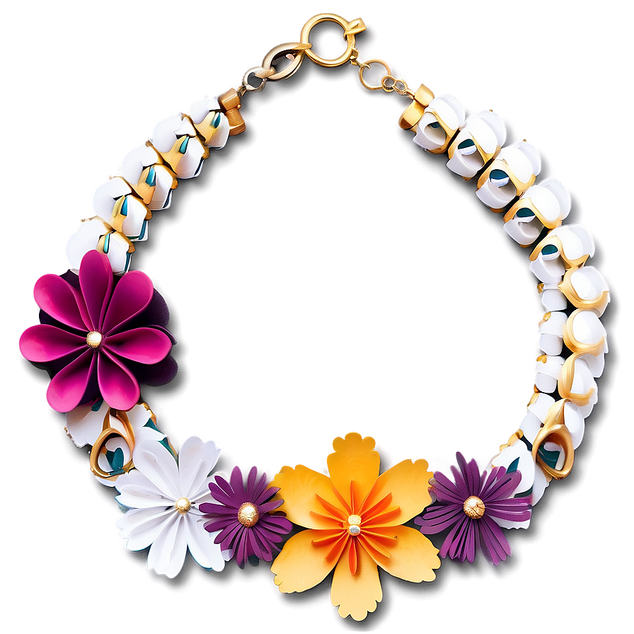 Paper Flower Jewelry Png 60