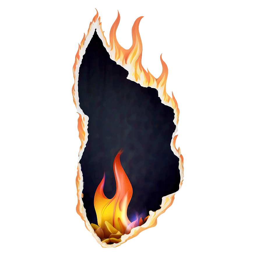 Paper In Flames Image Png Wib