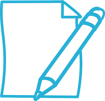 Paperand Pencil Icon PNG with transparent background