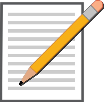 Paperand Pencil Icon PNG with transparent background