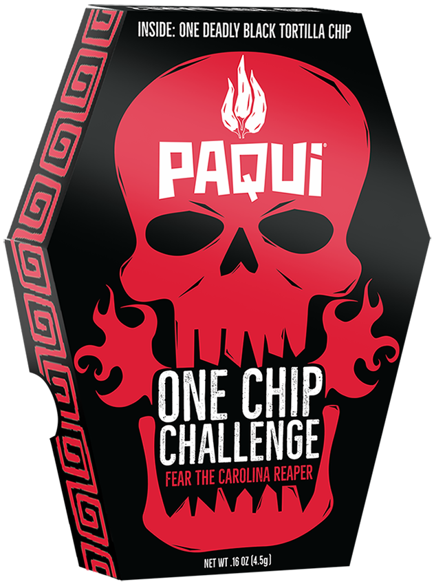 Paqui One Chip Challenge Packaging PNG with transparent background
