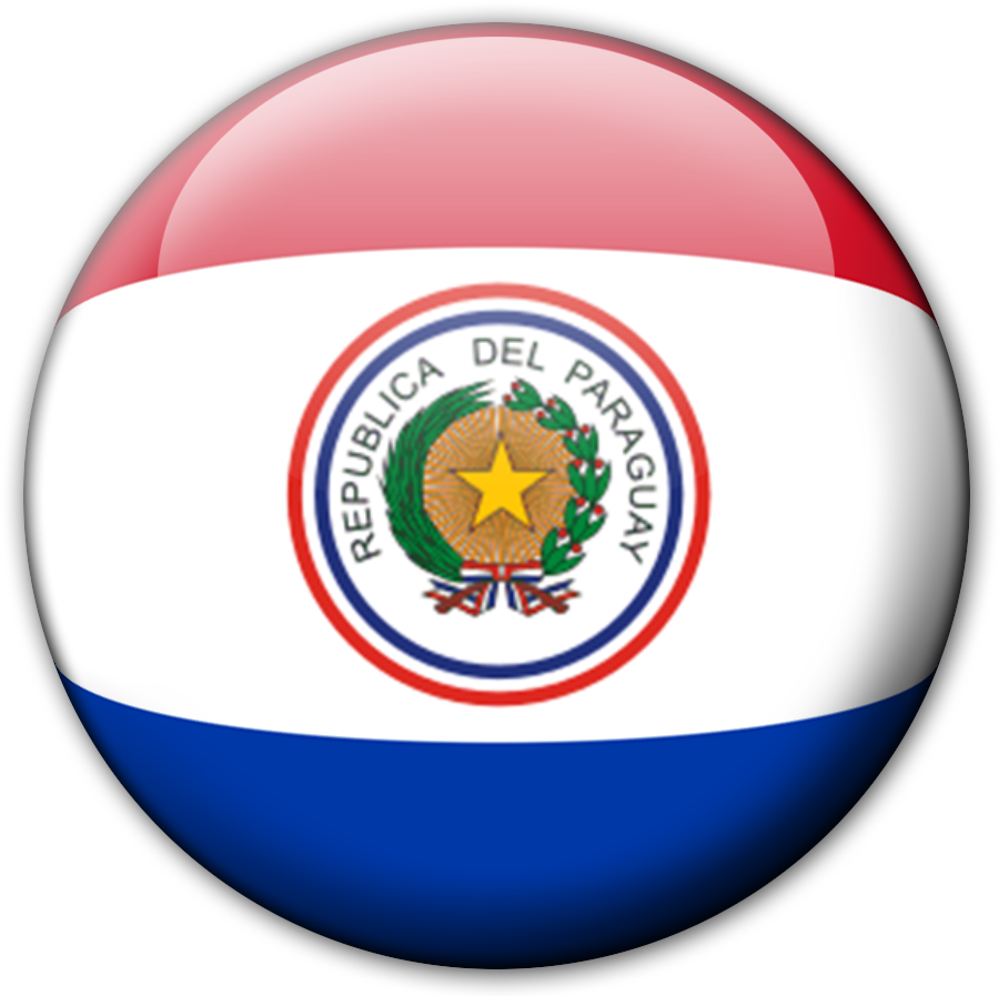 Paraguay National Emblem Button Design PNG with transparent background