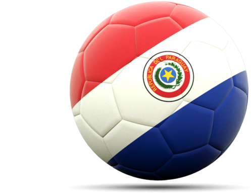 Paraguay Soccer Ball Colors PNG with transparent background