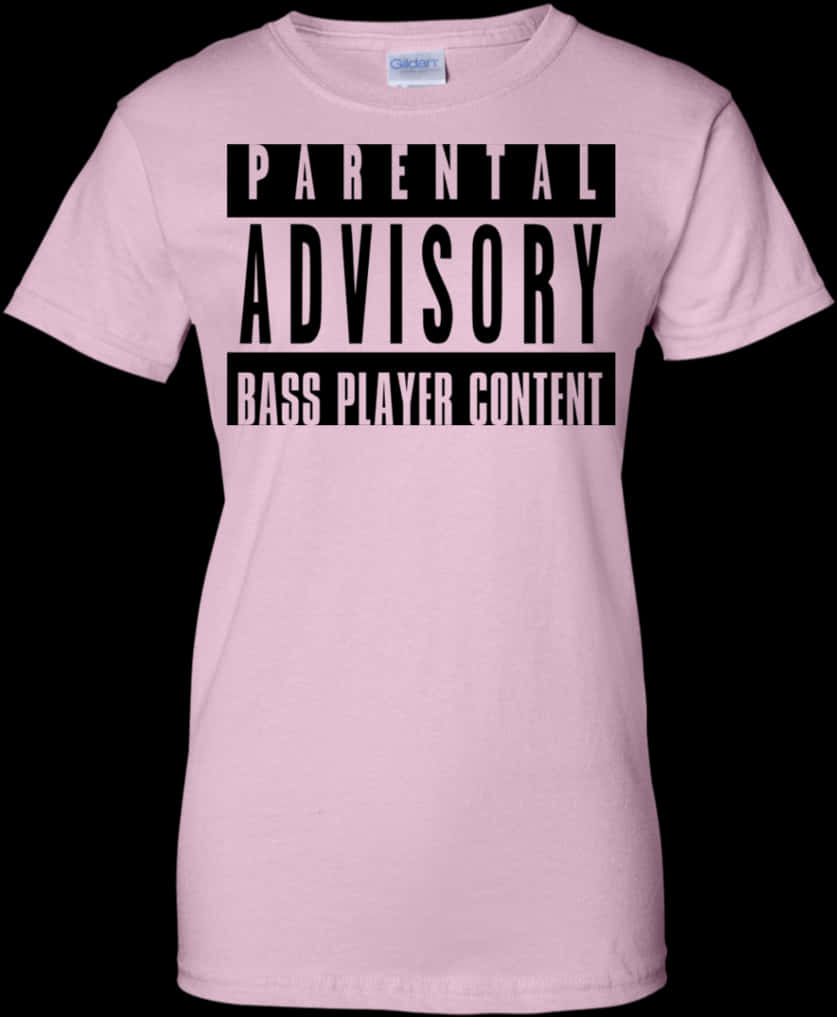 Parental Advisory Bass Player Content Tshirt