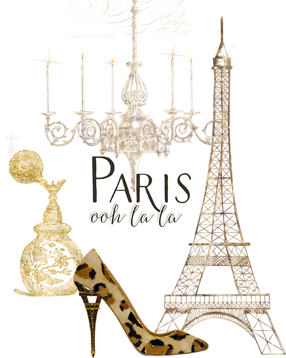 Paris Ooh La La Card, Hd Png Download - Perfume Bottles And Eiffel Tower, Transparent Png PNG with transparent background