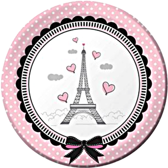 Paris Themed Decorative Plate